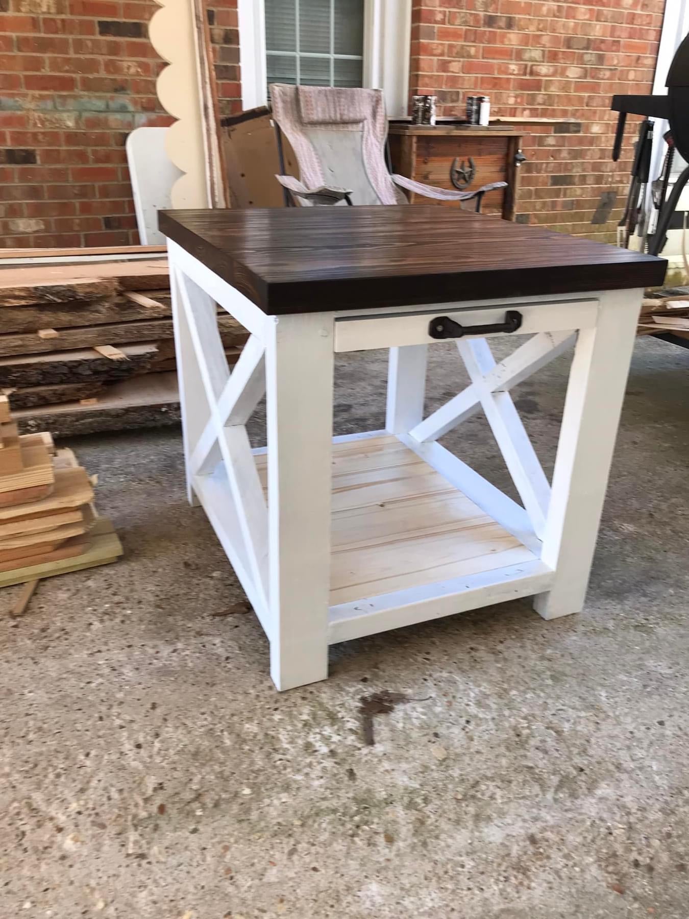 Farmhouse End Table