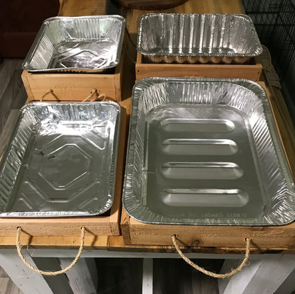 Handmade Wooden Serving Tray for Foil Pans