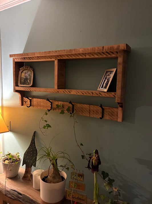 Foyer shelf/coat hanger
