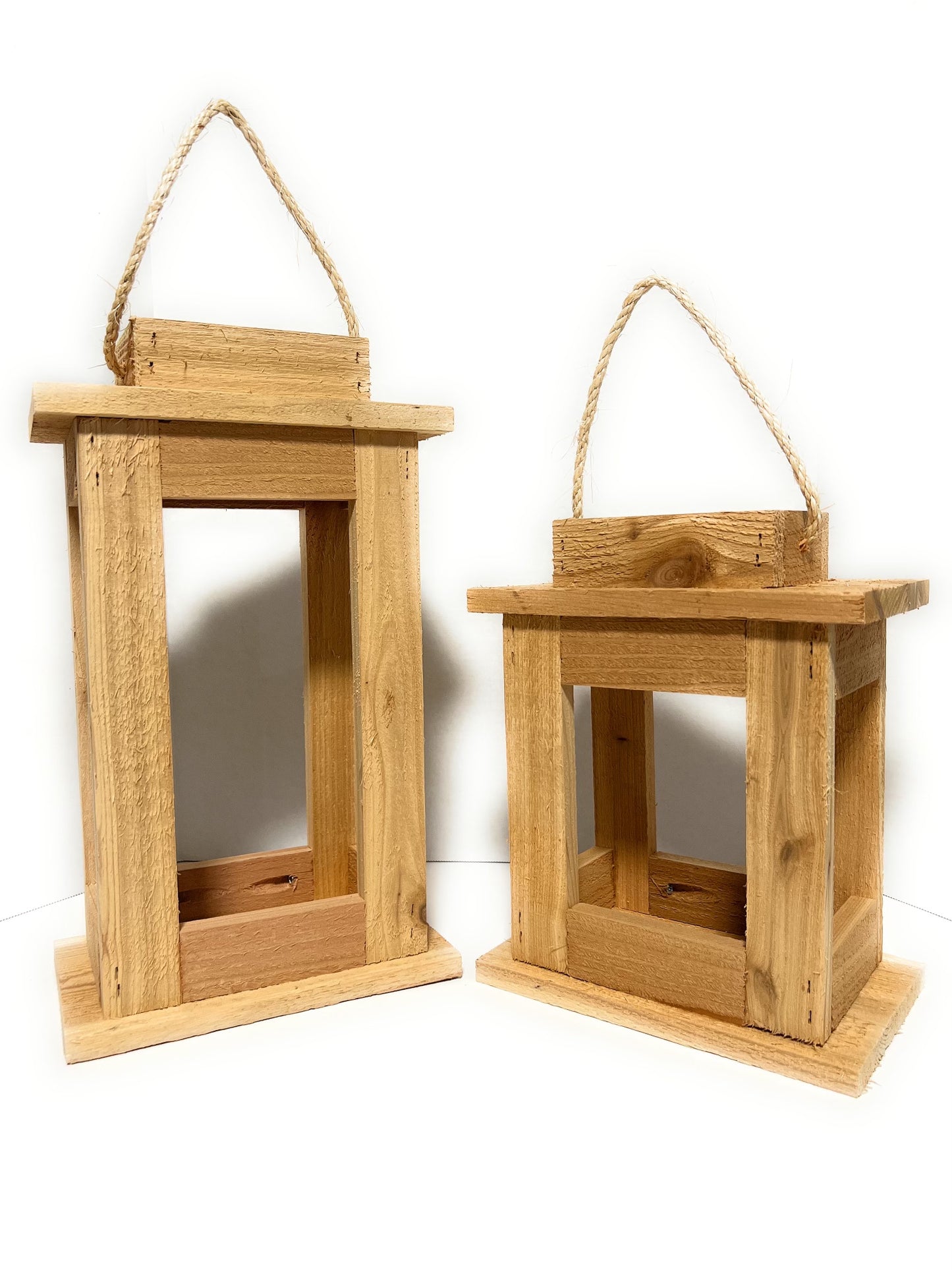 Handmade Rustic Wooden Lantern